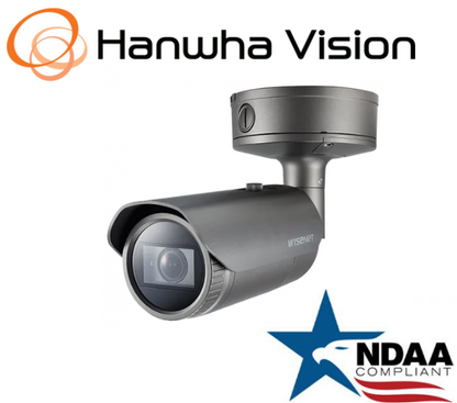 Hanwha Techwin HCO-7070RA QHD 4MP AnalogHD IR Bullet SecurityCamera 3.2-10mmLens