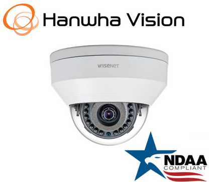 Hanwha Techwin LNV-6032R 2MP PoE IR IP Dome Security Camera With 6mm fixed lens