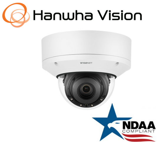 Hanwha Techwin XNV-8082R 6MP IR Network Vandal Dome Security Camera2.8~8.4mmLens