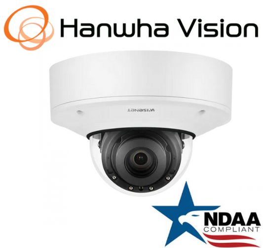 Hanwha Techwin XNV-8081R WiseNet 5MP IP Security Dome Camera 3.9~9.4mm Lens