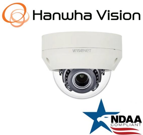 Hanwha Techwin HCD-6070R 2MP Analog HD+ IR Security Dome Camera 3.2~10mm Lens