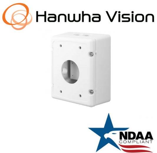 Hanwha Techwin SBP-300NBW Mounting Installation Back box white SecurityAccessory