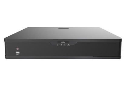 UNV NDAA Audio 32-Ch 12MP PoE 4 SATA HDDs ONVIF Uniview IP Network Security NVR - Secure IT Global