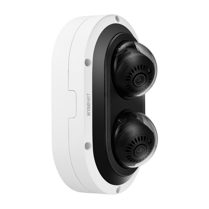 Hanwha Techwin PNM-7082RVD 2CH POE+ Vandal IR IP Security Dome Camera 3~6mm Lens