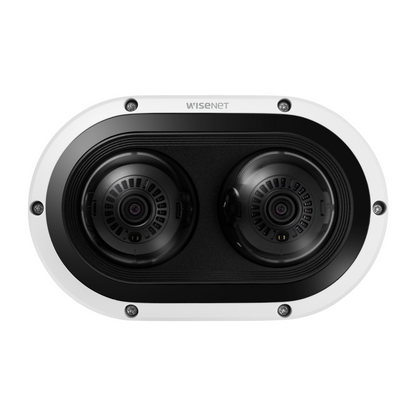 Hanwha Techwin PNM-C12083RVD 6MP X 2 IP66 AI IR outdoor IP Dome Security Camera