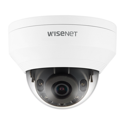 Hanwha Techwin QNV-6012R1 PoE Vandal IR Dome IP Security Camera 2.8mm Fixed Lens