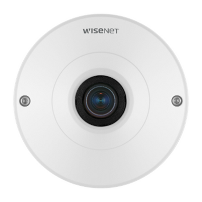 Hanwha Techwin QNF-8010 WiseNet 6M POE Fisheye Dome IPSecurityCamera 1.14mm Lens