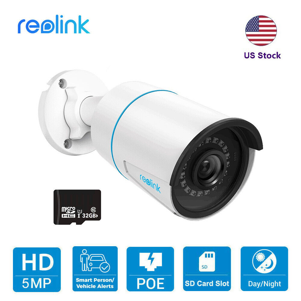 Reolink 5MP IP Outdoor PoE 100ft Smart Person/Vehicle Alerts Security Camera - Secure IT Global