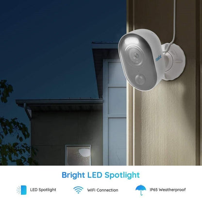 Reolink Spotlight WiFi LED Security Camera 1080p Full HD Outdoor PIR 2-Way Audio