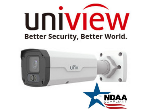 Uniview IPC2224SE-DF40K-WL-I0 ColorHunter NDAA Security Camera.Uniview 4MP IP Camera Outdoor Full Color
