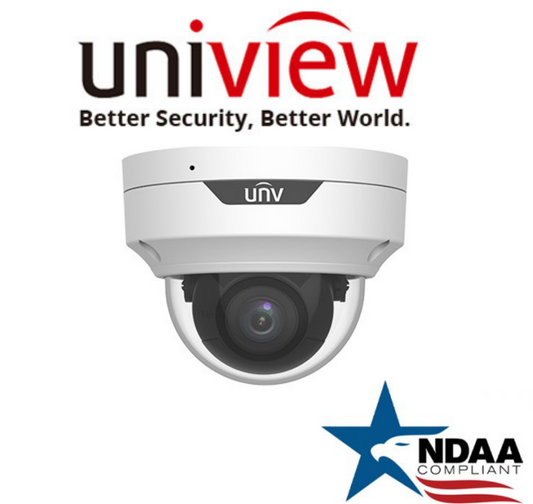 Uniview IPC3534SB-ADNZK-I0 LightHunter NDAA Dome Camera.Uniview 4MP IP dome camera with night vision and motorized zoom