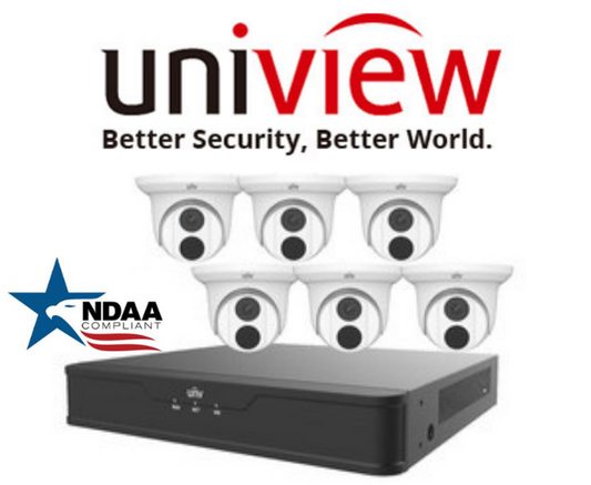 Uniview 4MP turret IP camera outdoor NDAA compliant-Secure IT Global