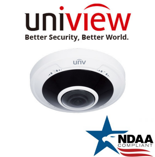 Uniview IPC815SB-ADF14K-I0 Fisheye NDAA Security Camera.Uniview 5MP fisheye IP camera with 360° field of view