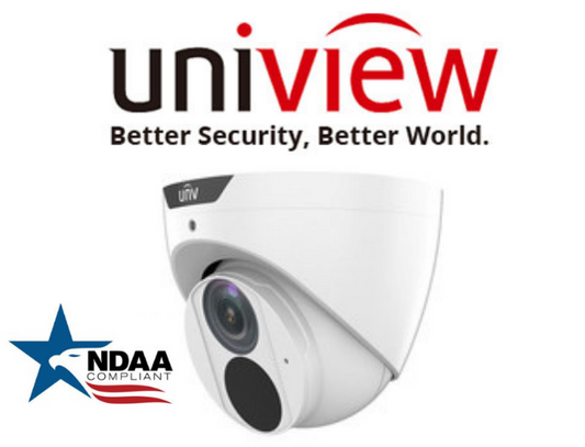 Uniview IPC3615SB-ADF28KM-I0 5MP NDAA Turret camera.Uniview 5MP HD Eyeball Security Camera with 2.8mm Fixed Lens