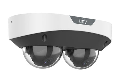 Uniview dual lens PoE dome camera with 2×4MP resolution
