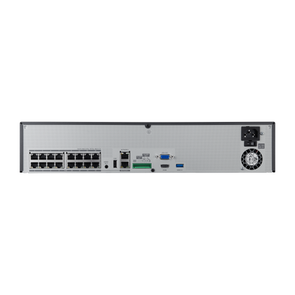 Hanwha Techwin WRN-1610S-2TB  WN WAVE recording server with PoE+16 Channel NVR