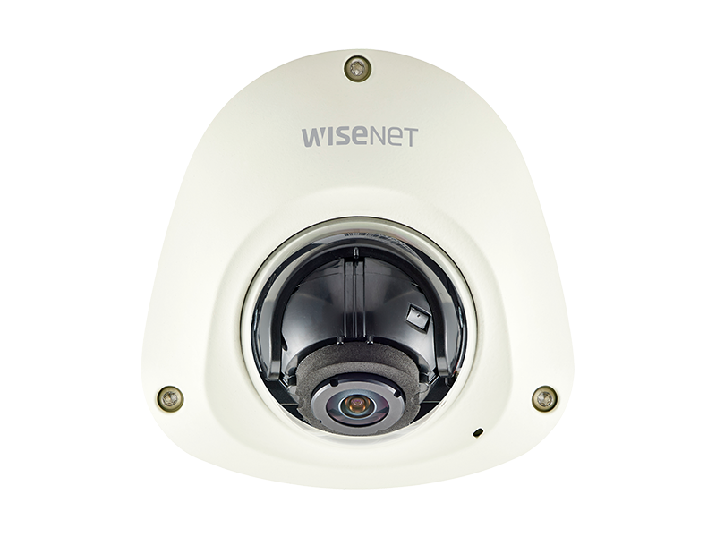 Hanwha Techwin XNV-6012 2MP PoE Mobile Flat IP Security Camera 2.4mm Fixed Lens