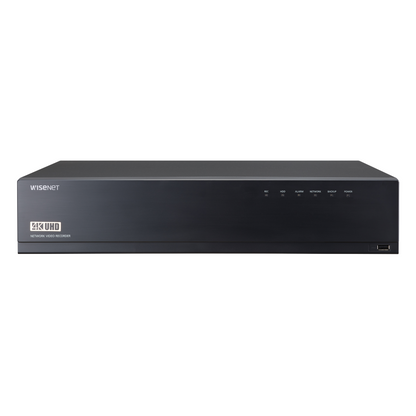Hanwha Techwin XRN-1610SA-4TB 16CH 12MP Security NVR Recorder with PoE+ 4TB HDD