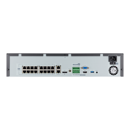 Hanwha Techwin XRN-1610SA-4TB 16CH 12MP Security NVR Recorder with PoE+ 4TB HDD